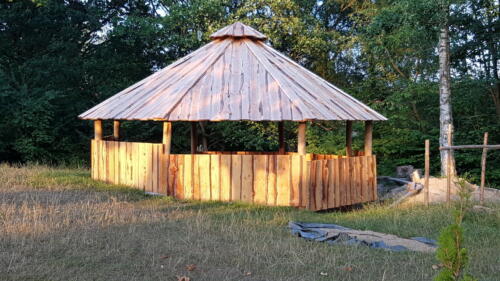 2018 C4-Spejderne. Bålhytten blev færdig