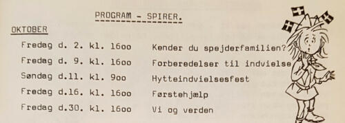 1970. BBGSpejdere. Indvielsen af ombygningen af  hytten den 10/11. oktober. Gjøe-Posten!