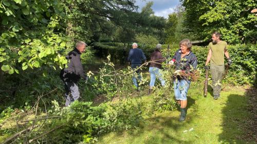 Solen skinnede og det var tørt