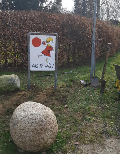 Pas på Mig Skilt Rytterstien. Efter