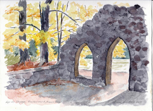 Brededam. Akvarel af Arne Lindahl